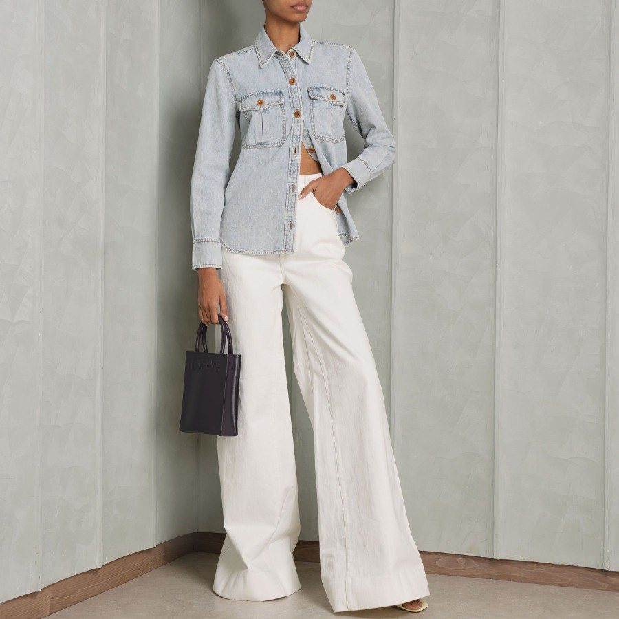 Women Zimmermann Denims | August Denim Body Shirt