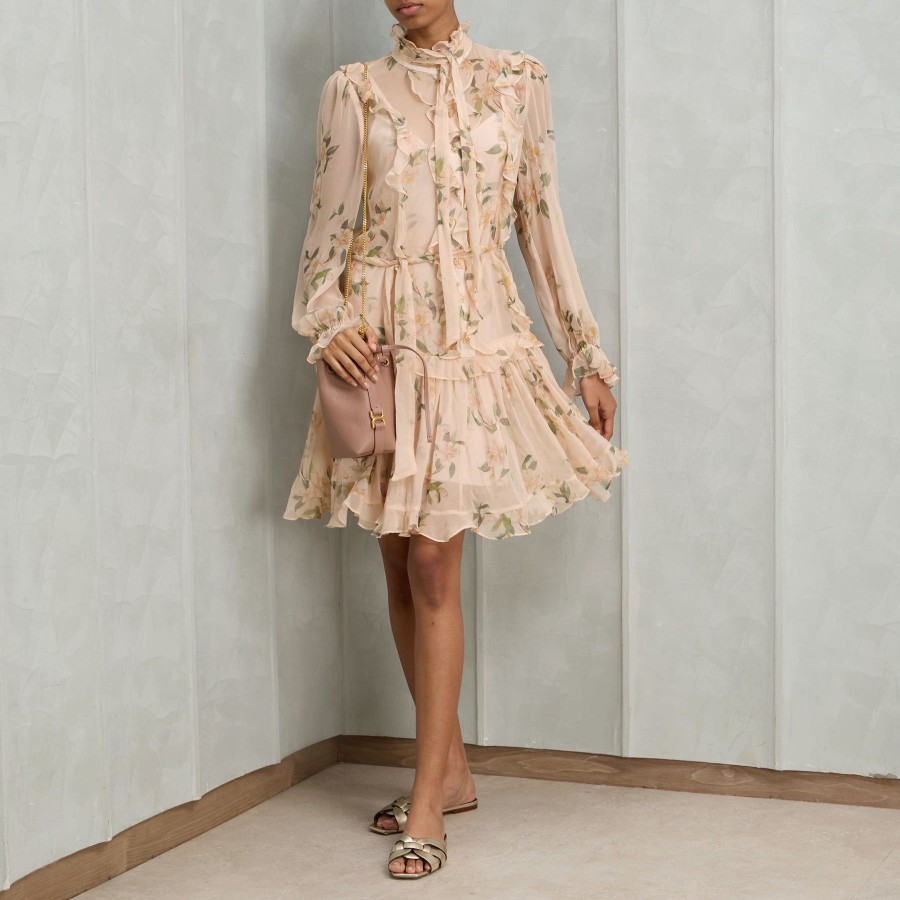 Women Zimmermann Dresses | Natura Ruffle Mini Dress