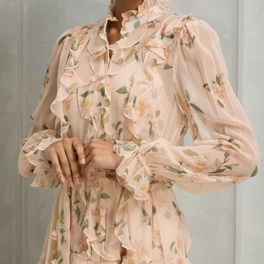 Women Zimmermann Dresses | Natura Ruffle Mini Dress