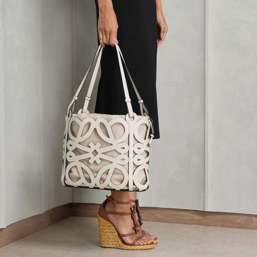 Women Loewe Shoulder Bags | Anagram Cutout Tote Bag