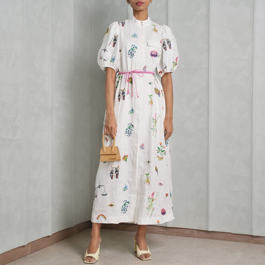 Women Alemais Dresses | Atticus Embroidered Shirtdress