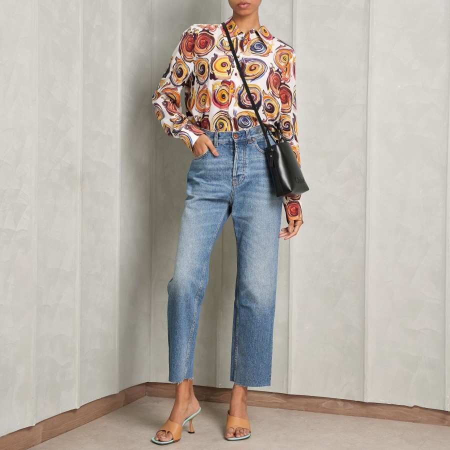 Women Chloé Blouses | Spiral-Print Button Down Shirt