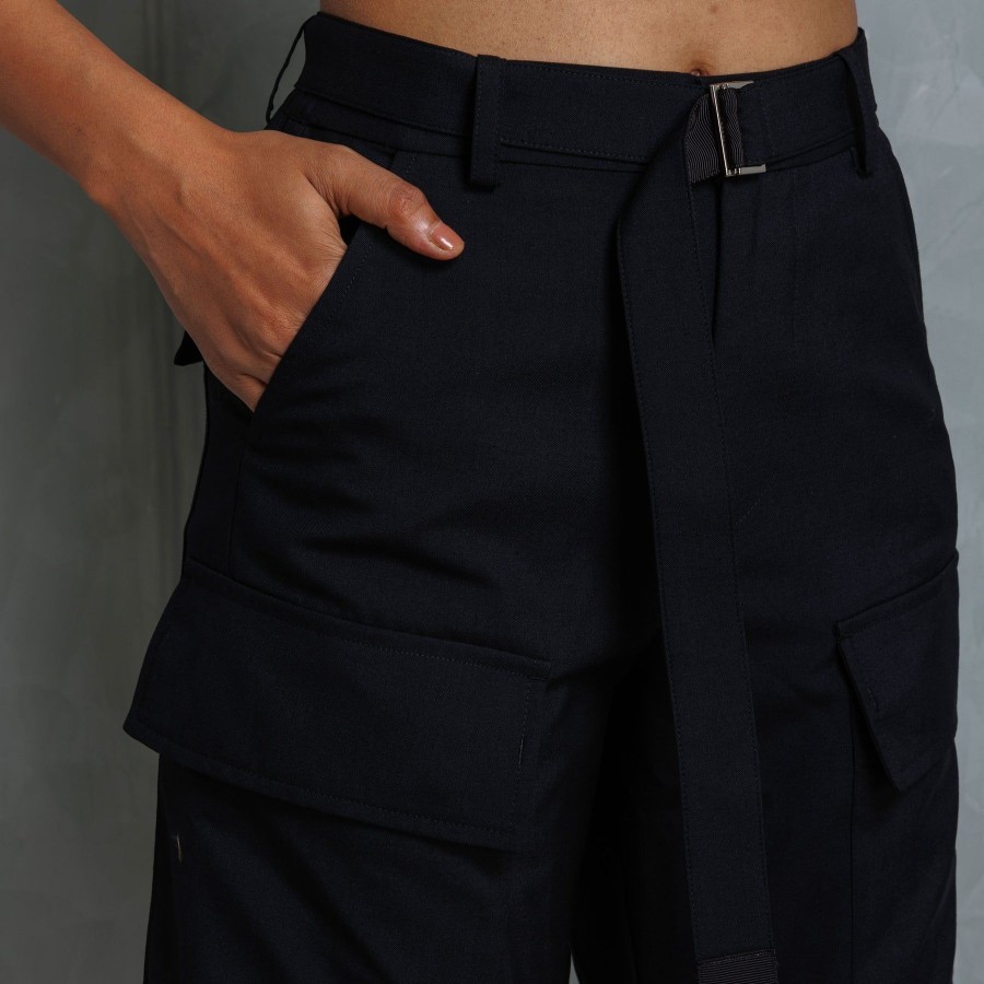 Women Sacai Pants | Cargo Cropped Pants