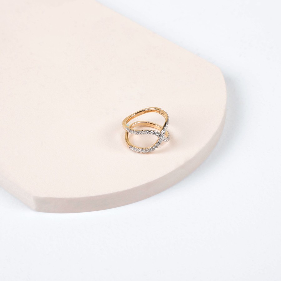 Women KAJ Fine Jewellery Fine Jewellery | Kiss Diamond Midi Ring