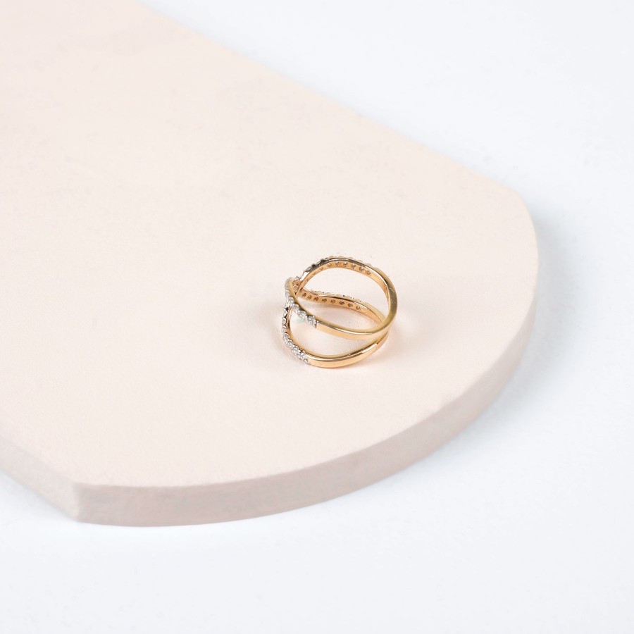 Women KAJ Fine Jewellery Fine Jewellery | Kiss Diamond Midi Ring