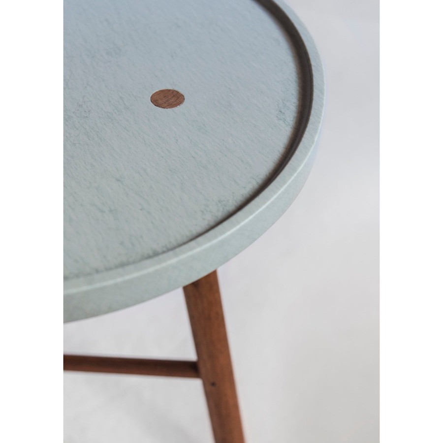 Home Casegoods | Three Leg Table Stone & Wood