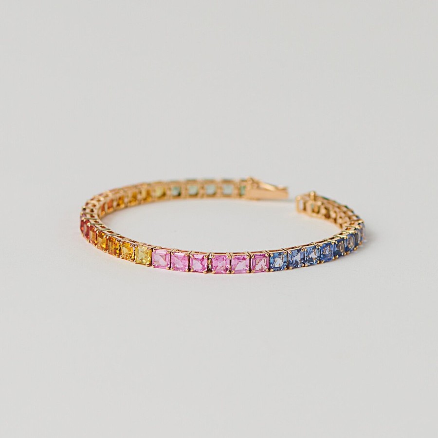 Women The Line Fine Jewellery | Rainbow Bracelet Asscher