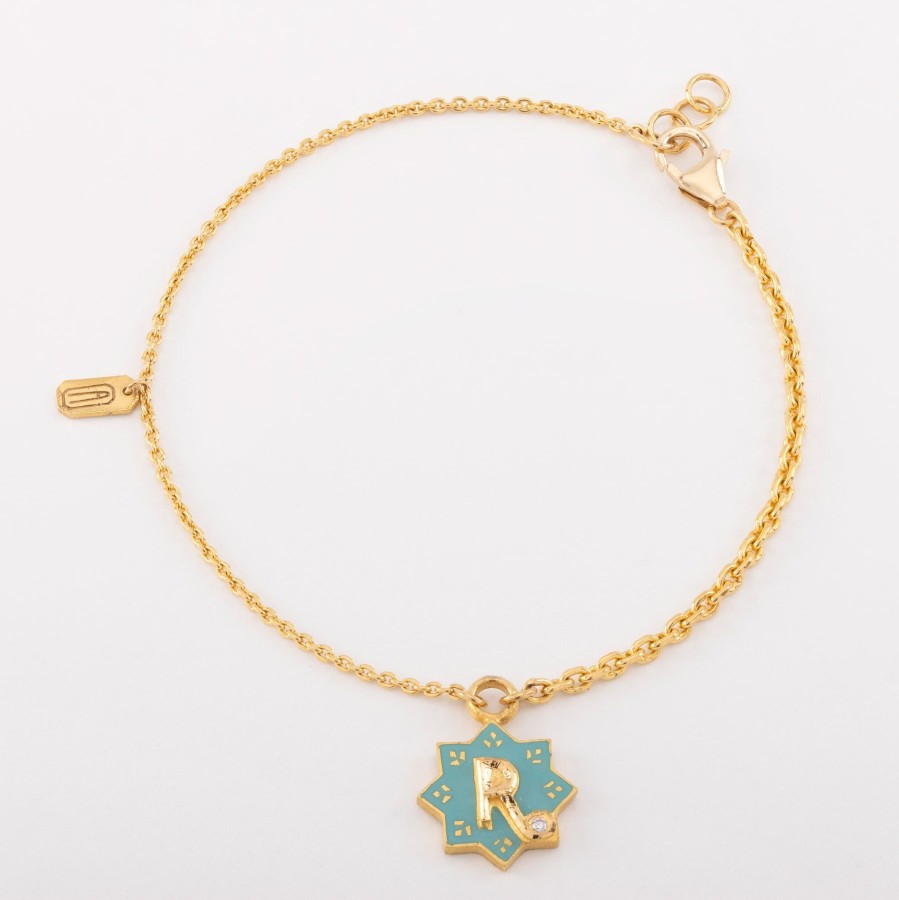 Women Agaro Jewels Fine Jewellery | Mohur Initial R Bracelet