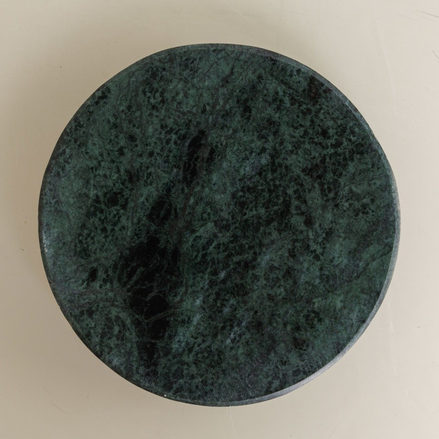 Home Fleck | Green Marble Coasters, Set Of 4