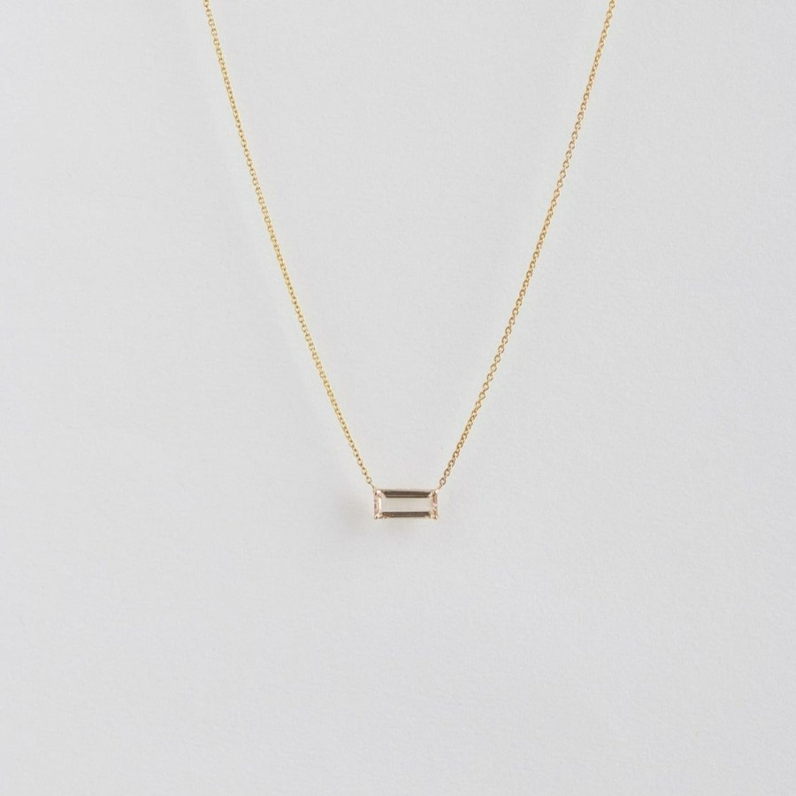 Women The Line Fine Jewellery | Tourmaline Bar Necklace (Small)