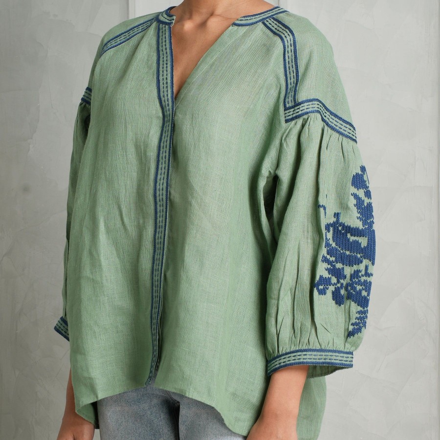 Women De Castro Tops | Embroidered Blouse