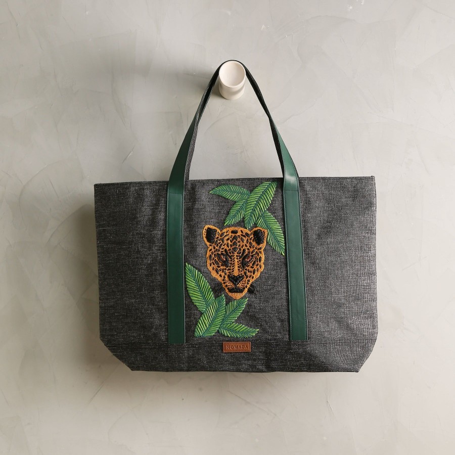 Women Nomada Tote Bags | The Jag Embroidered Tote