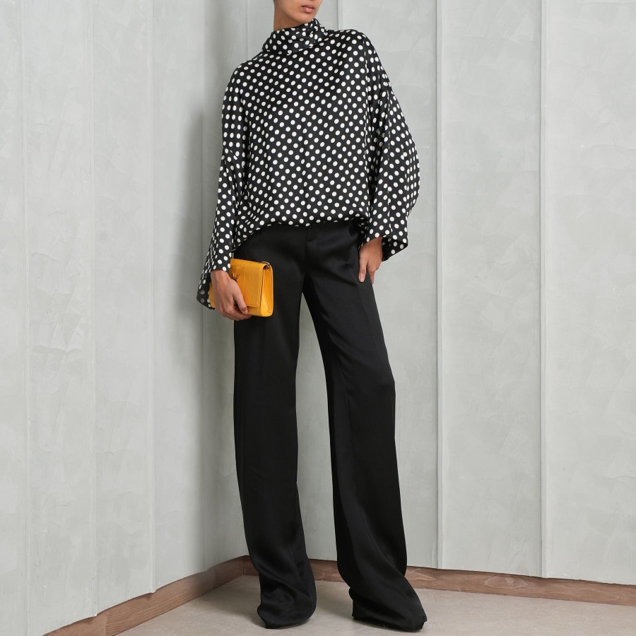 Women Saint Laurent Tops | Polka-Dotted Blouse