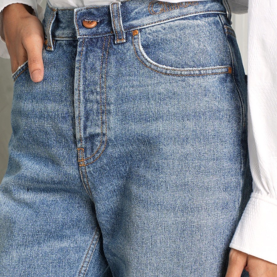 Women Chloé Denims | Masaya Cropped Straight Jeans