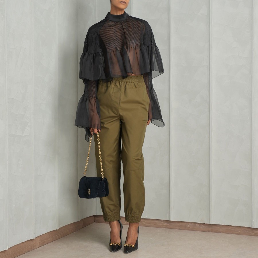 Women Loewe Pants | Straight Leg Balloon Trousers