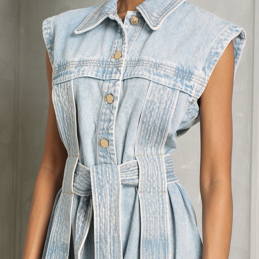 Women Acler Denims | Wiston Mini Dress