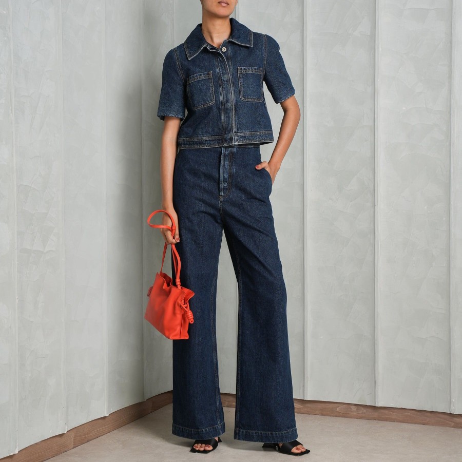 Women Loewe Denims | High Waisted Jeans