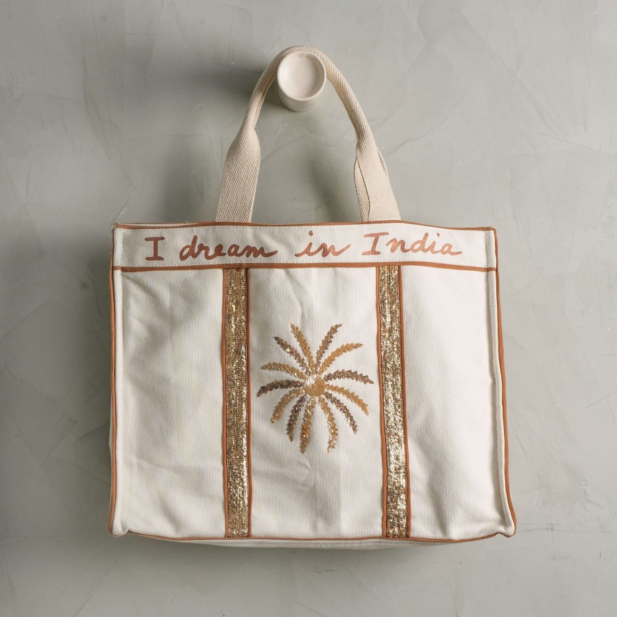 Women Art-chives India Tote Bags | Bling It On Large Tote