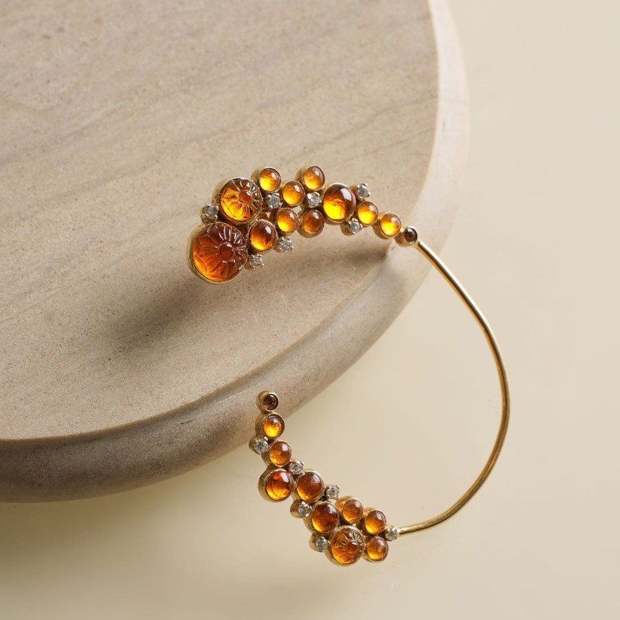 Women Akansha Sethi Demi Fine Jewellery | Citrine Earcuffs