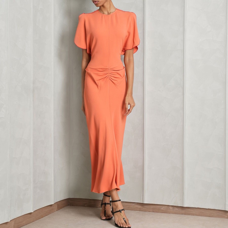 Women Victoria Beckham Dresses | Gathered Midi Dress