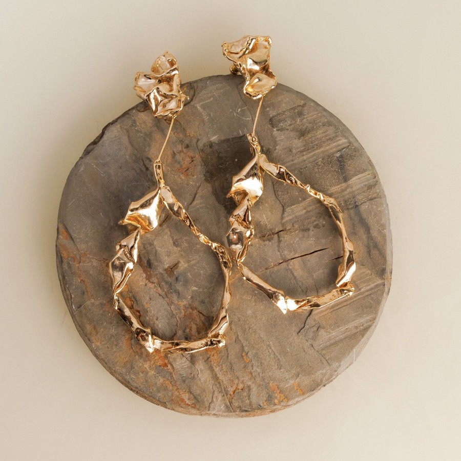 Women Studio Metallurgy Fashion Jewellery | Kinoko Lanna Hoops