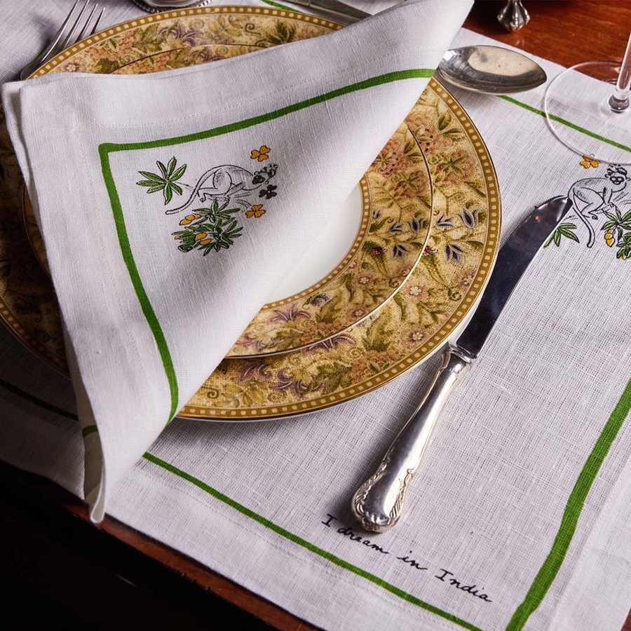 Home Art-chives India | Botanical Placemat And Napkin-Set Of 4