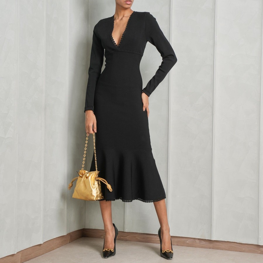 Women Victoria Beckham Dresses | Long Sleeve Dress