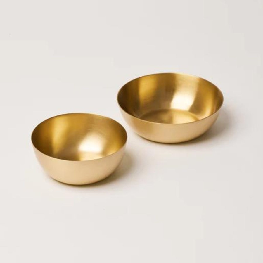 Home Fleck | Heirloom Brass Bowls, Set Of 2