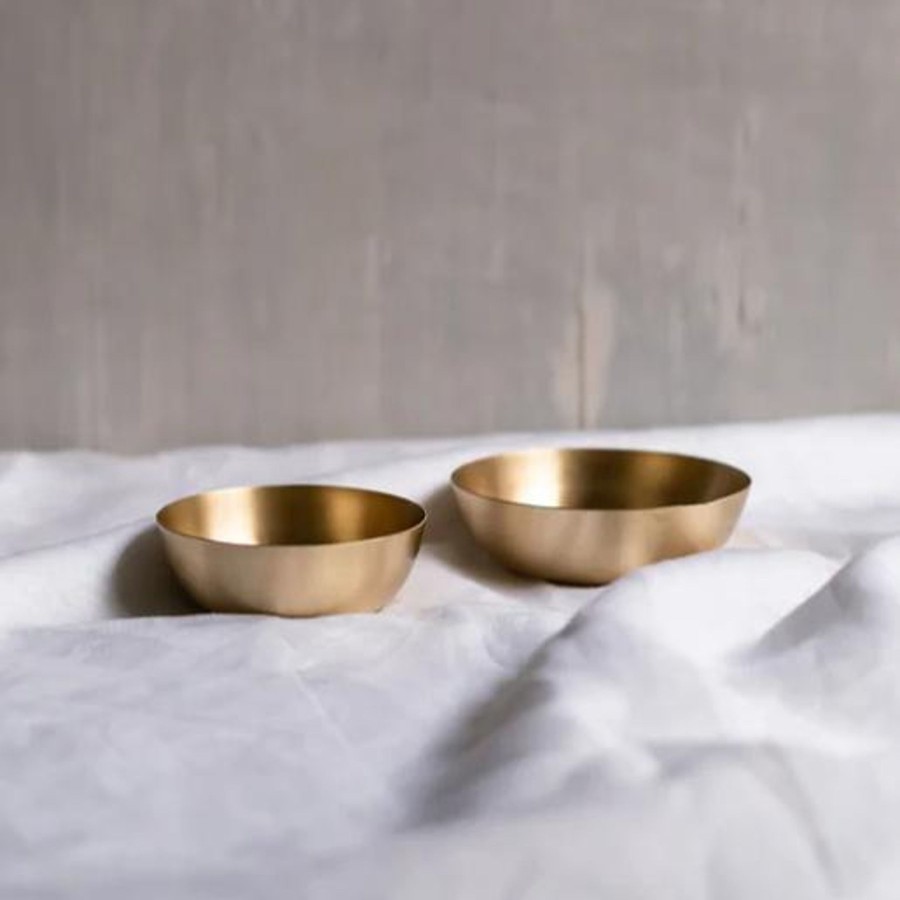 Home Fleck | Heirloom Brass Bowls, Set Of 2