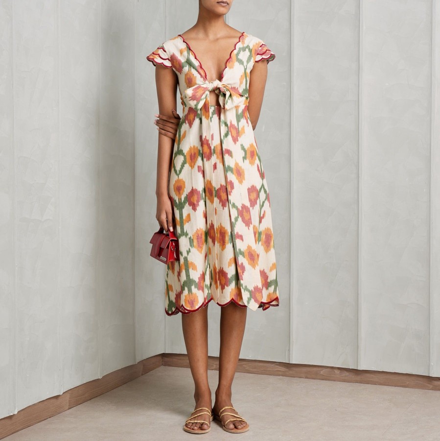 Women De Castro Dresses | Marigold Tie-Up Dress