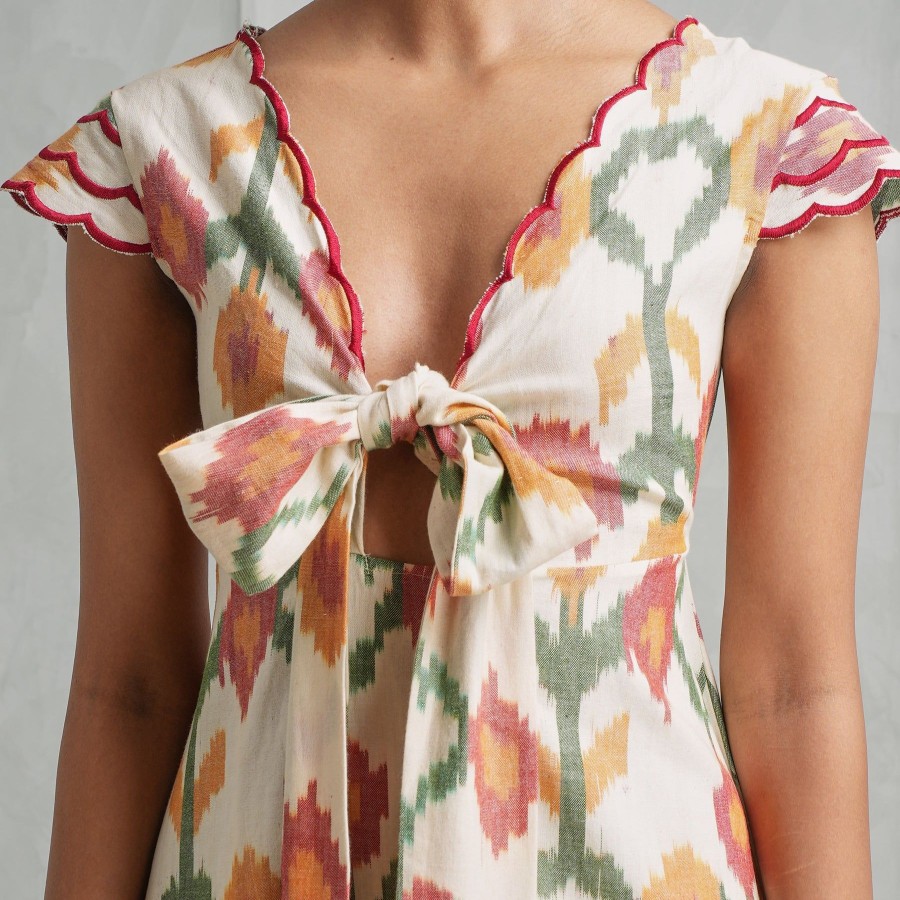 Women De Castro Dresses | Marigold Tie-Up Dress