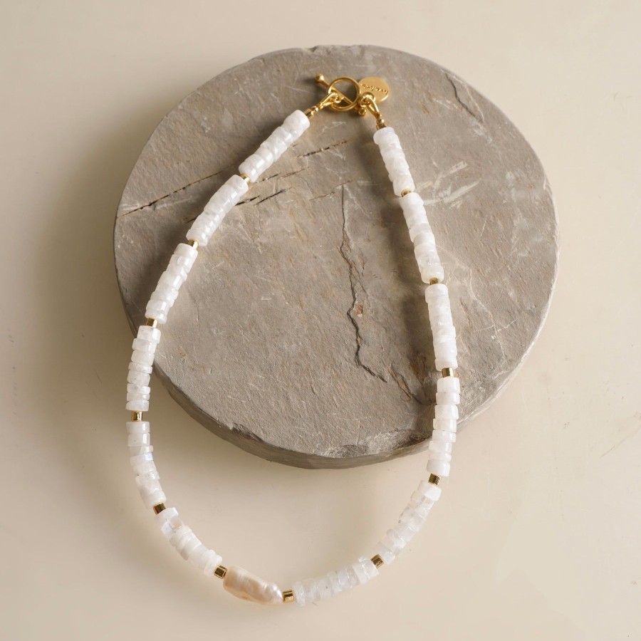 Women Studio Love Letter Fashion Jewellery | Moonlight Beaded Necklace