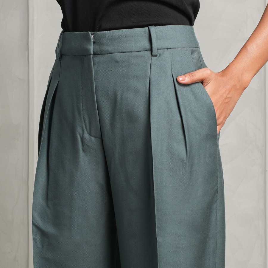 Women Loulou Studio Pants | Sbiru Wide-Legged Trousers