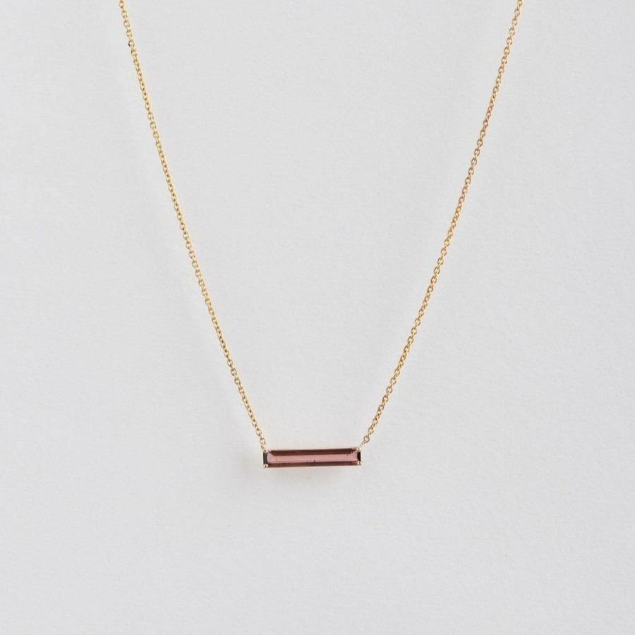 Women The Line Fine Jewellery | Tourmaline Bar Necklace