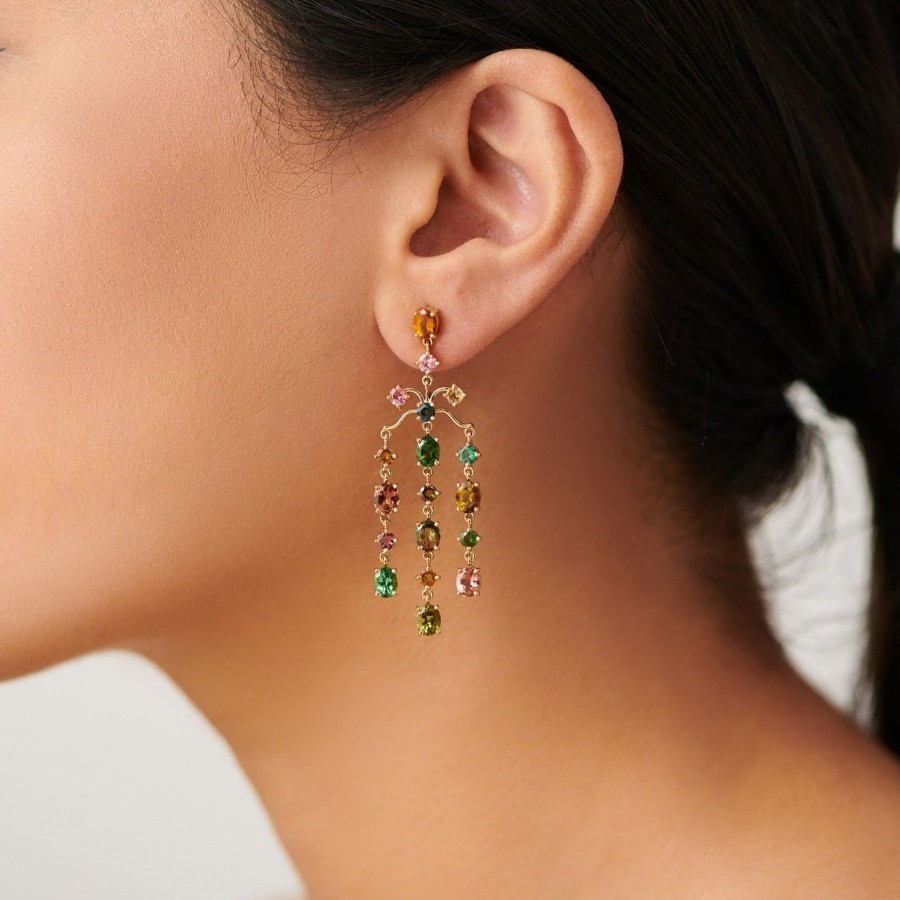 Women The Line Fine Jewellery | Girandole Earrings With Tourmalines