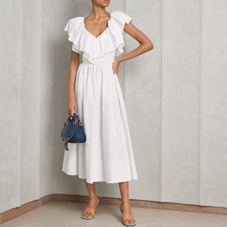 Women Chloé Dresses | Ruffled Midi Dress