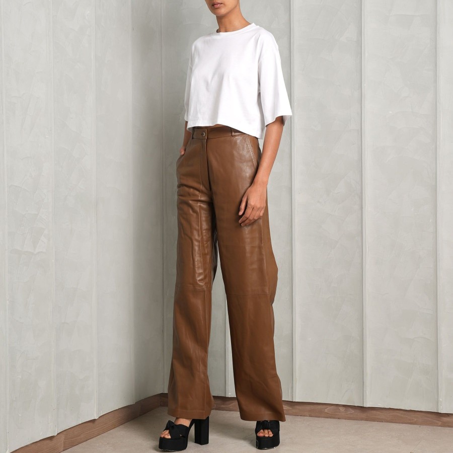 Women Loulou Studio Pants | Noro Wide-Legged Trousers