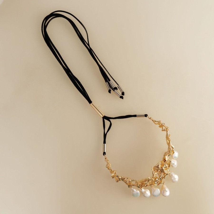 Women Studio Metallurgy Fashion Jewellery | Queen'S Pearl Choker