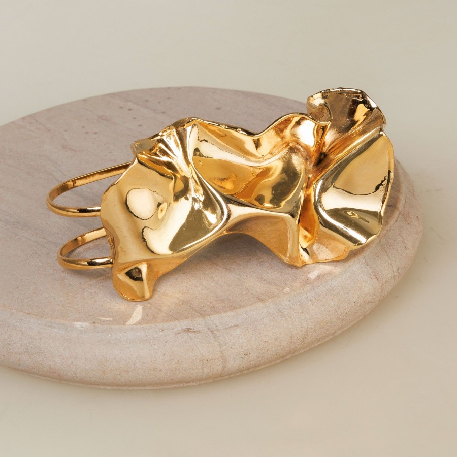 Women Studio Metallurgy Fashion Jewellery | Coral Palm Cuff