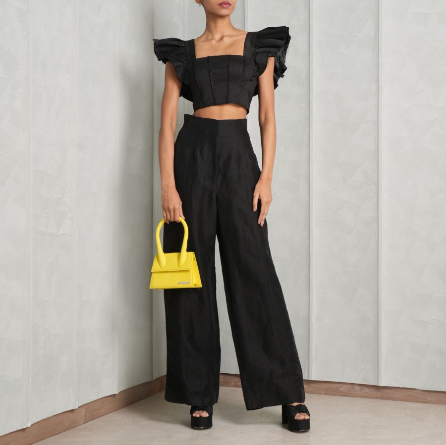 Women Aje Tops | Vanades Frill Crop Top