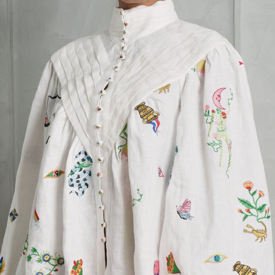 Women Alemais Blouses | Atticus Embroidered Shirt