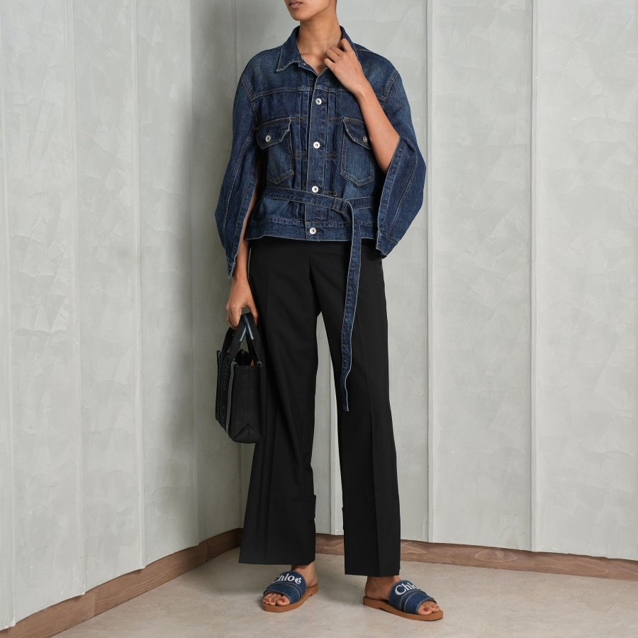 Women Sacai Denims | Denim Cape