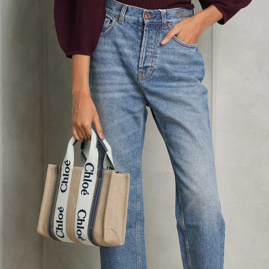 Women Chloé Cross Body Bags | Woody Small Tote Bag