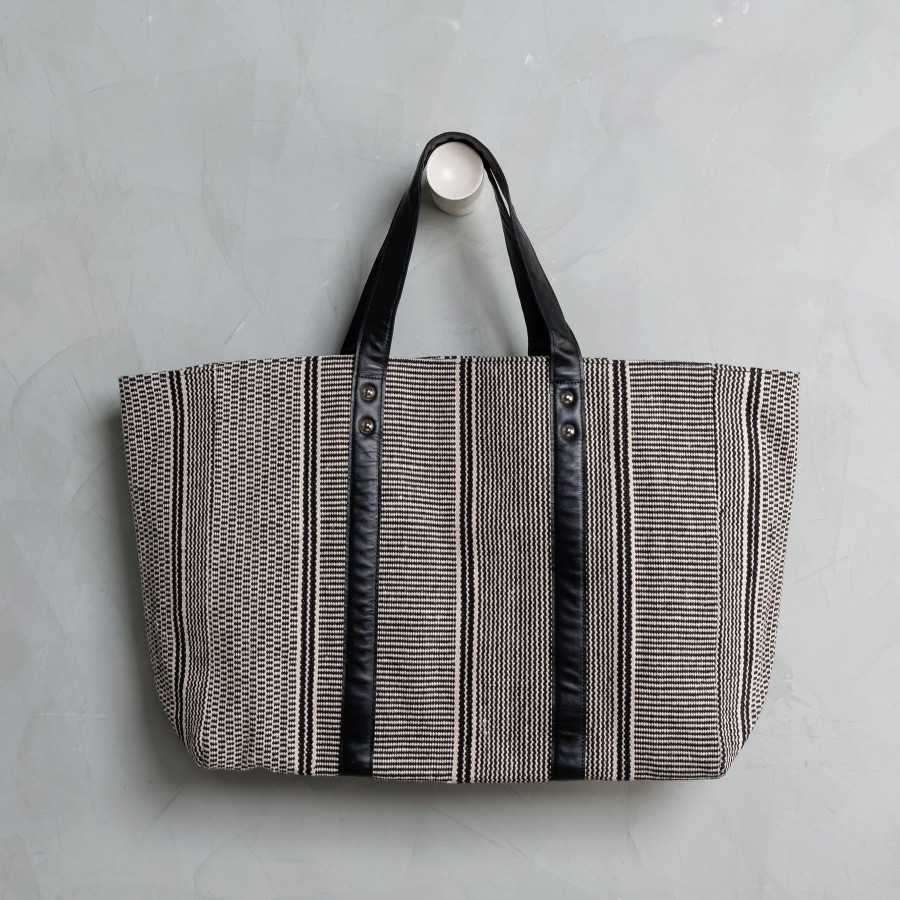 Women Joli Joli Tote Bags | Dhurrie Striped Tote