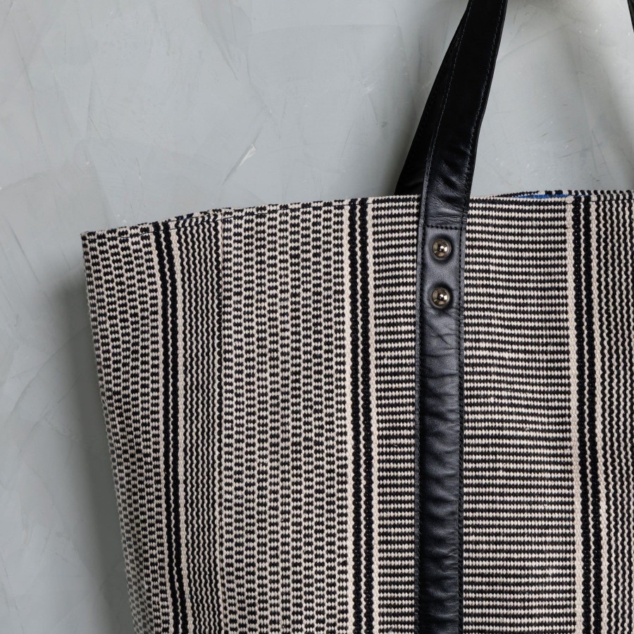 Women Joli Joli Tote Bags | Dhurrie Striped Tote