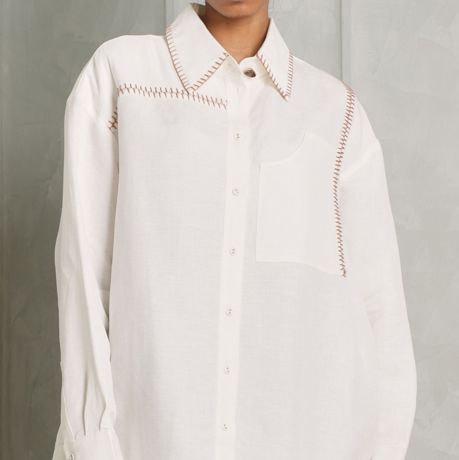 Women Aje Blouses | Sahira Oversized Shirt