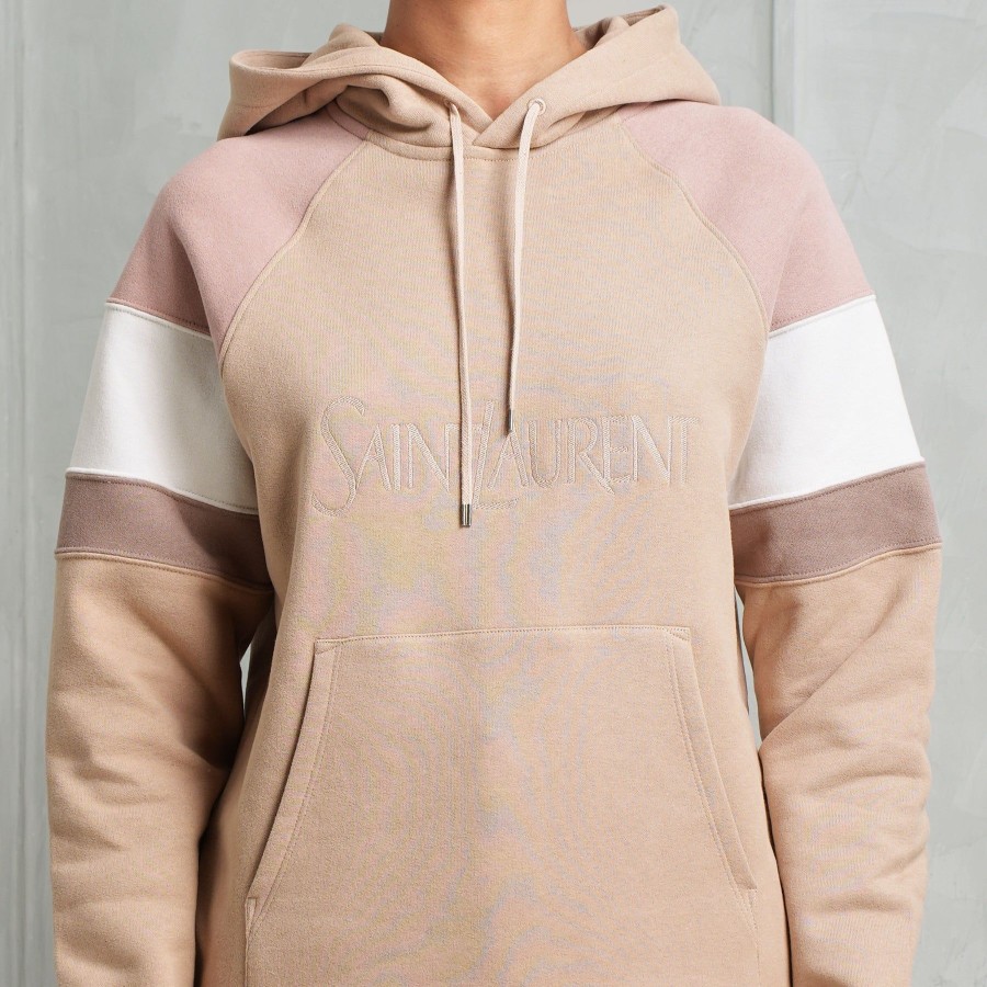 Women Saint Laurent Sweatshirts And Sweaters | Relaxed Drawstring Hoodie