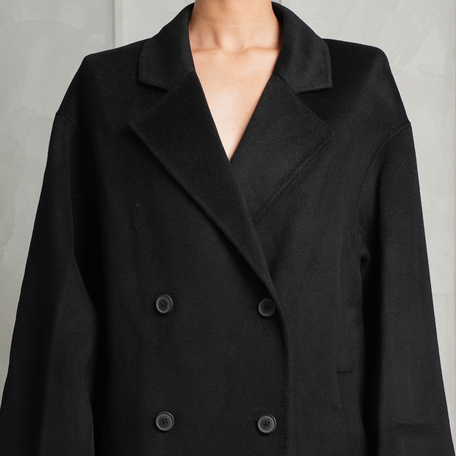 Women Loulou Studio Jackets | Borneo Double-Breasted Coat