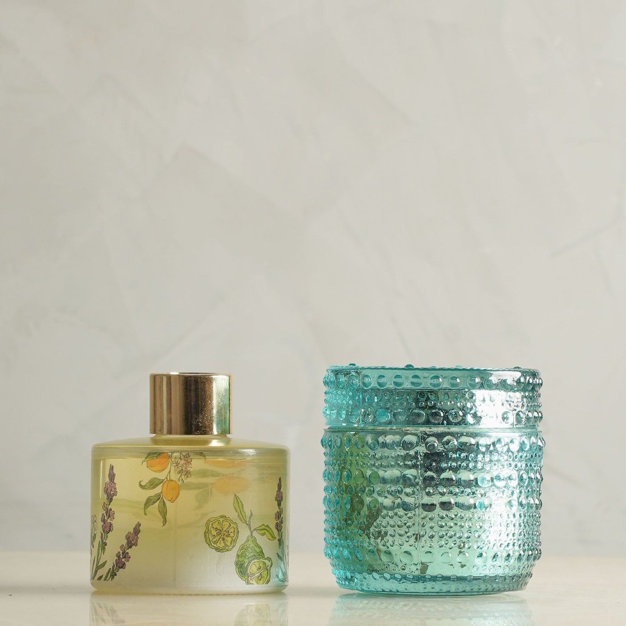 Home Doft Candles | Diffuser & Trinket Jar Blue-Orange Cassis