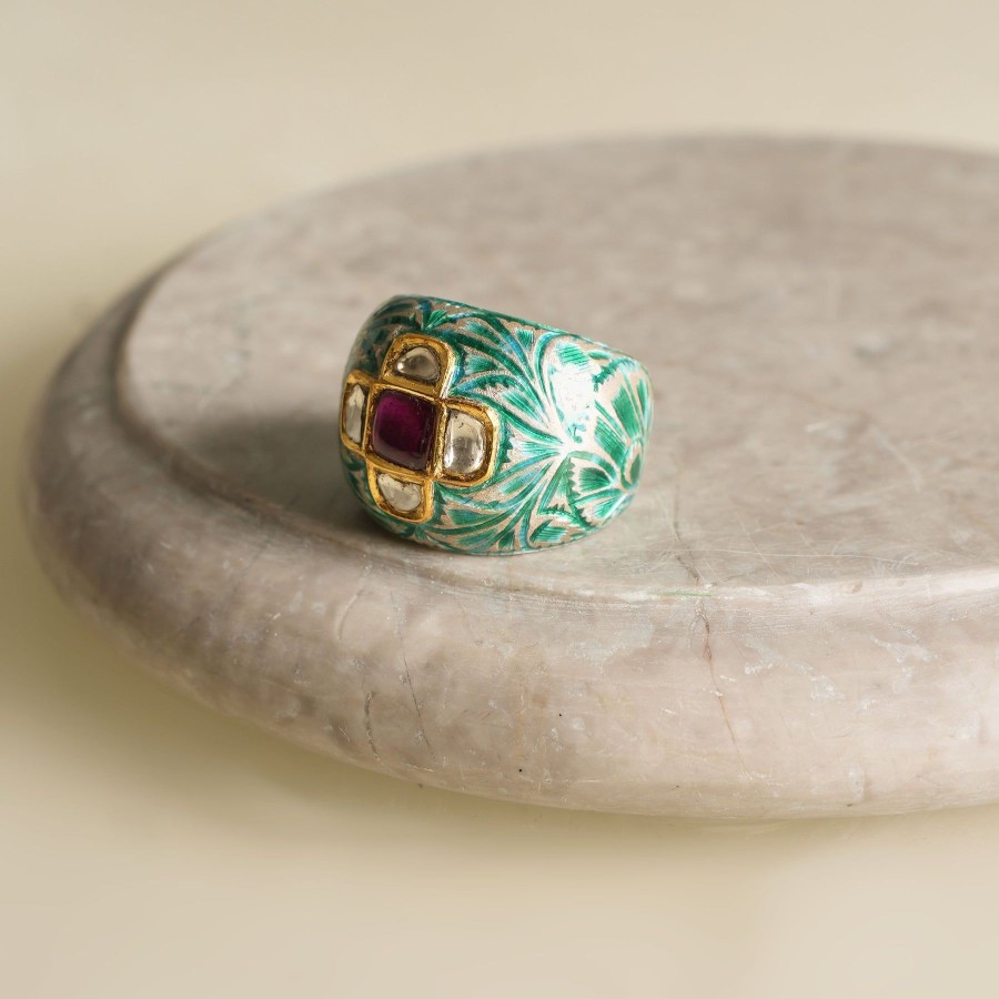 Women Zayn By Sunena Demi Fine Jewellery | Enamelled Silver Ring